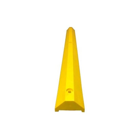 Plastics R Unique Ultra Parking Block w/Hardware, 3 1/4 in Height, 6 ft Length, Yellow ULTRA3672PBY